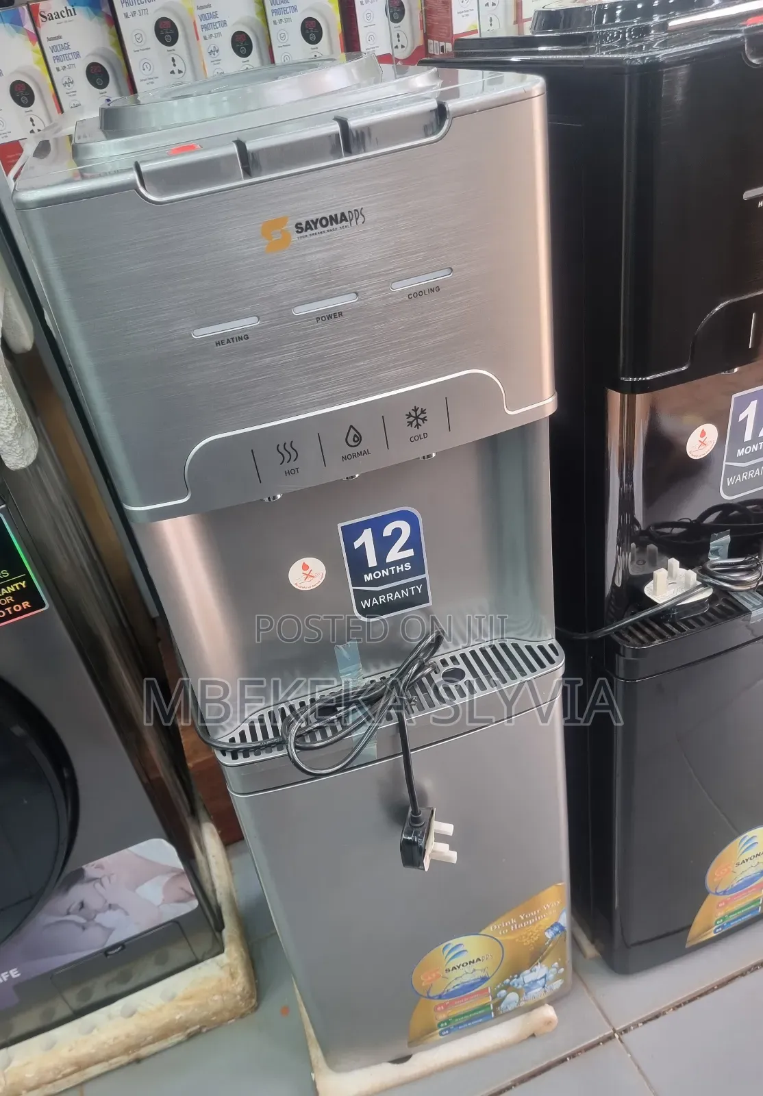 Water Dispenser 3taps/Sayona Water Dispenser Sliver