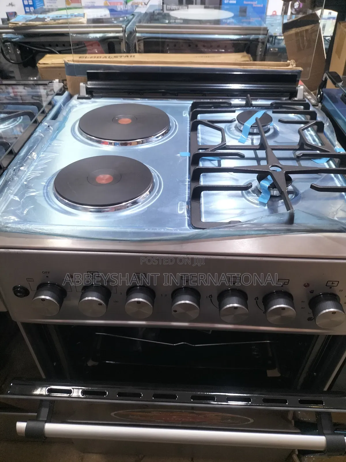 60x60 Freestanding Cooker Gas Burners and Electric Plates