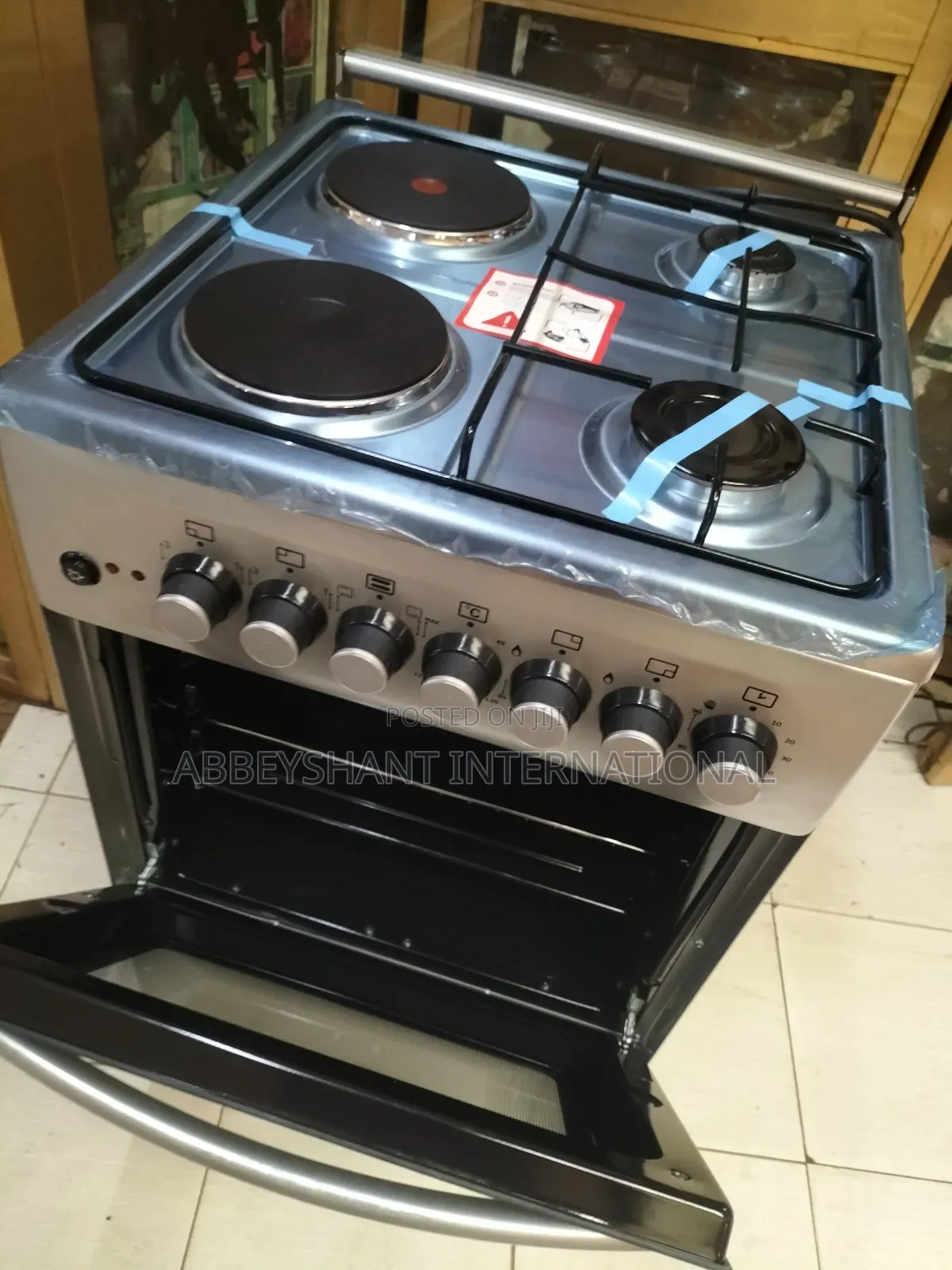 Stand Cooker SPJ Cooker 2gas Burners 2electric Hot Plate