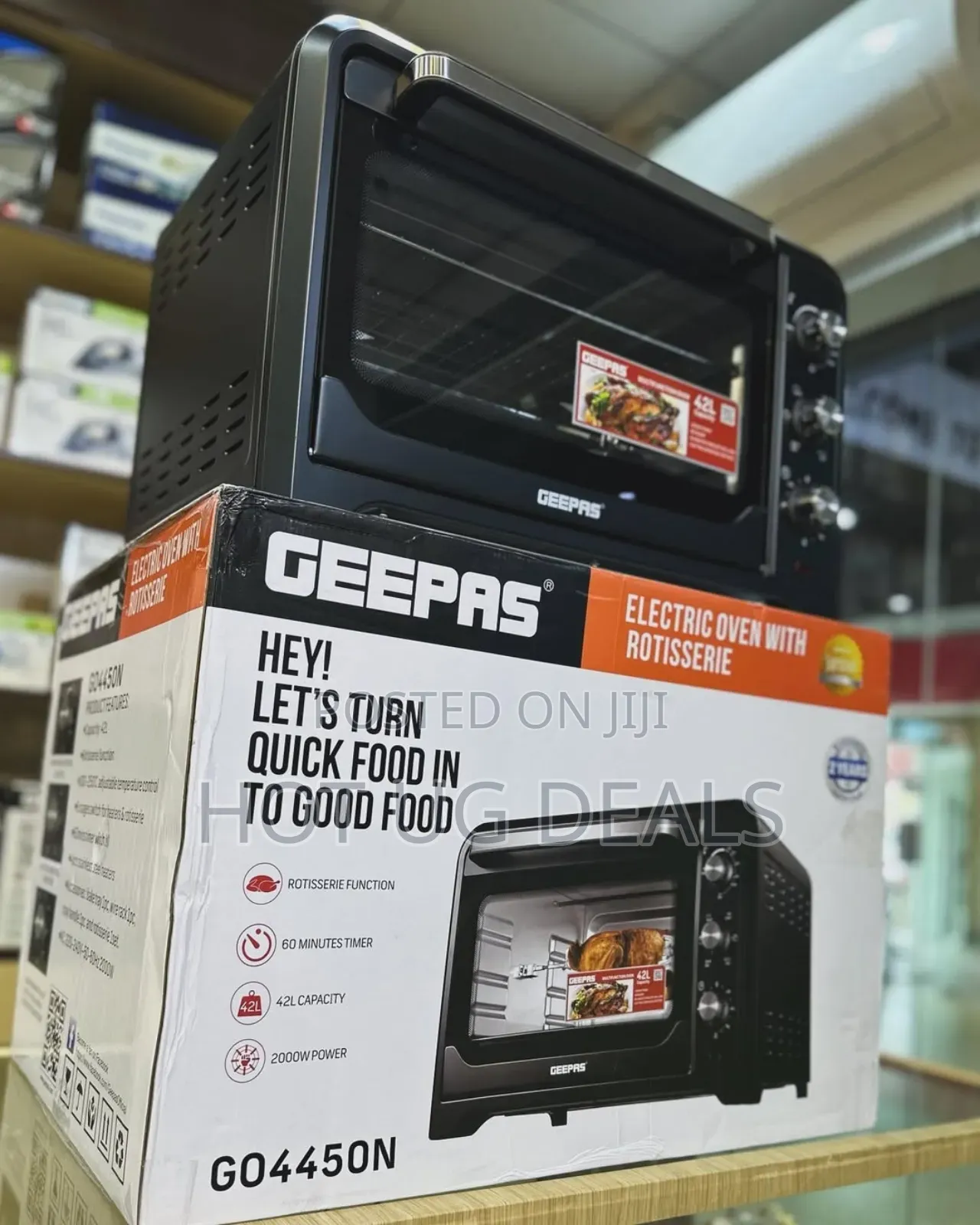 Geepas 42l Electric Oven - Black