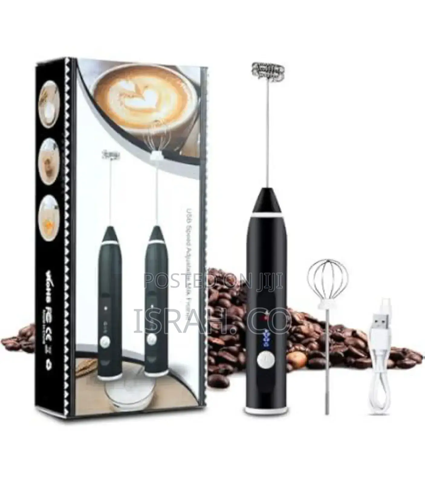 2 in 1 Rechargeable Milk Frother and Egg Beater