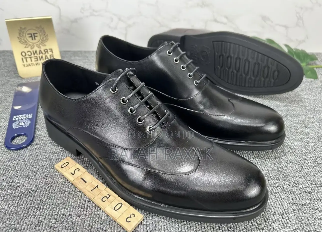 New Men’S Super Classic Black Formal/Gentle Lace Oxford Shoe