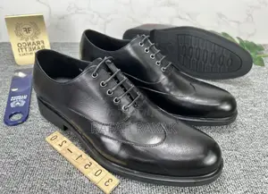 New Men’S Super Classic Black Formal/Gentle Lace Oxford Shoe