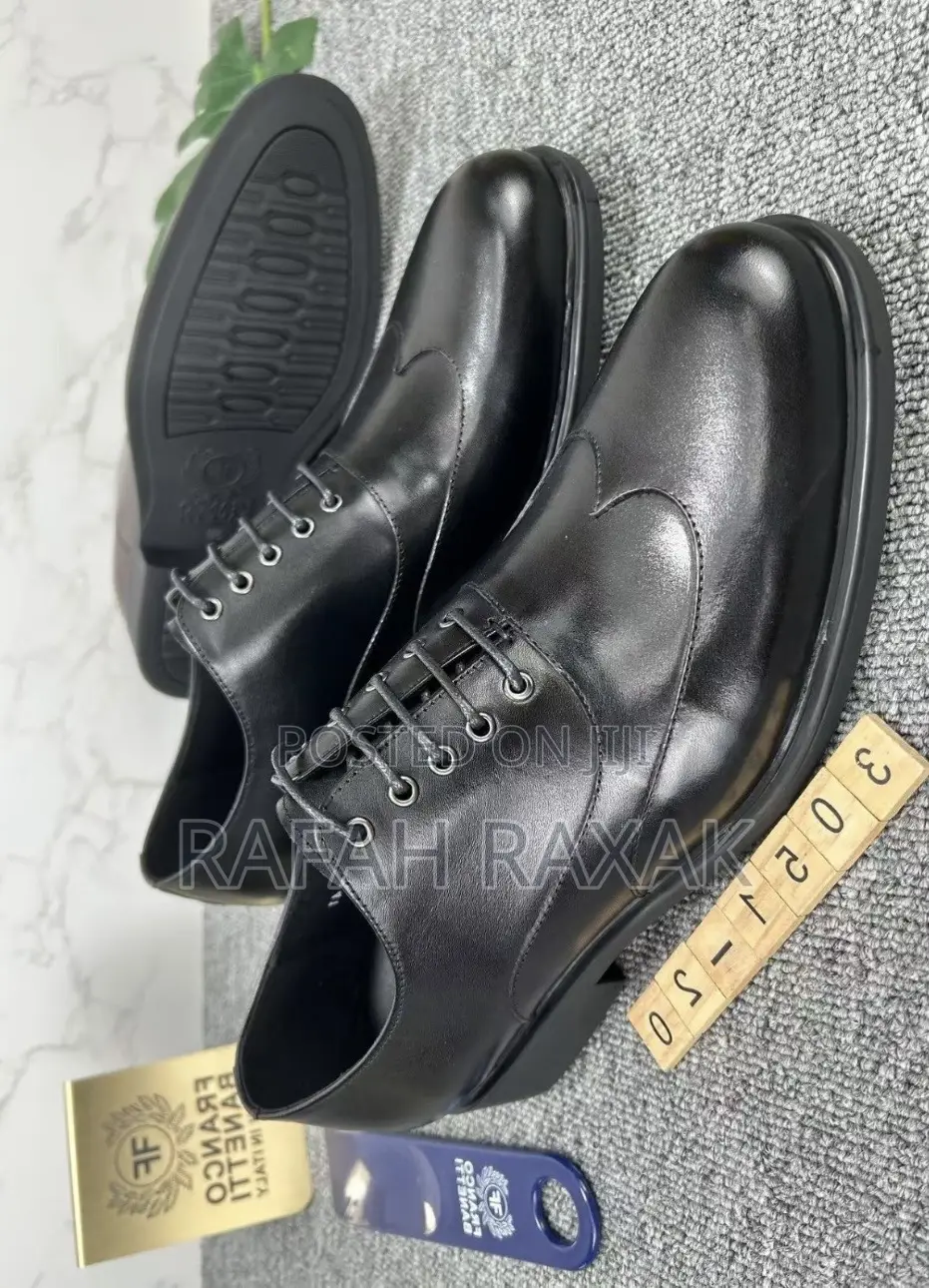 New Men’S Super Classic Black Formal/Gentle Lace Oxford Shoe