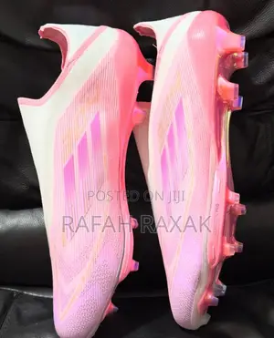 Pink Adidas F50 Elite X Lamine Yamal Laceless Football Boots