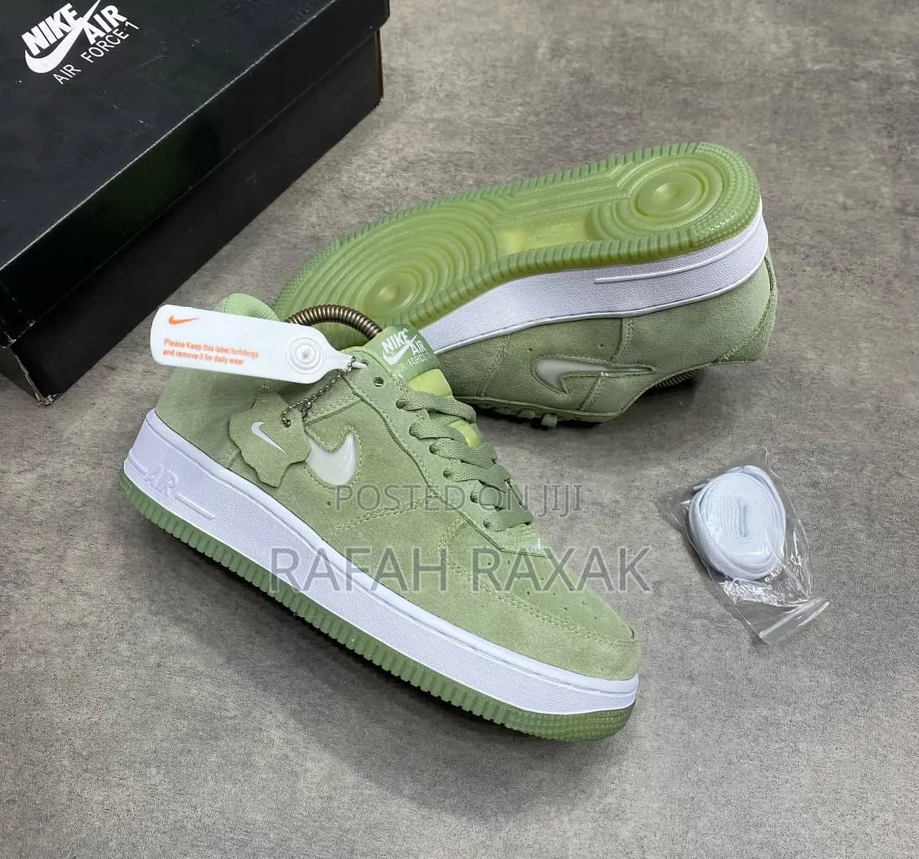 Green Suede Nike Air Force 1 Low “Color of the Month Sneaker