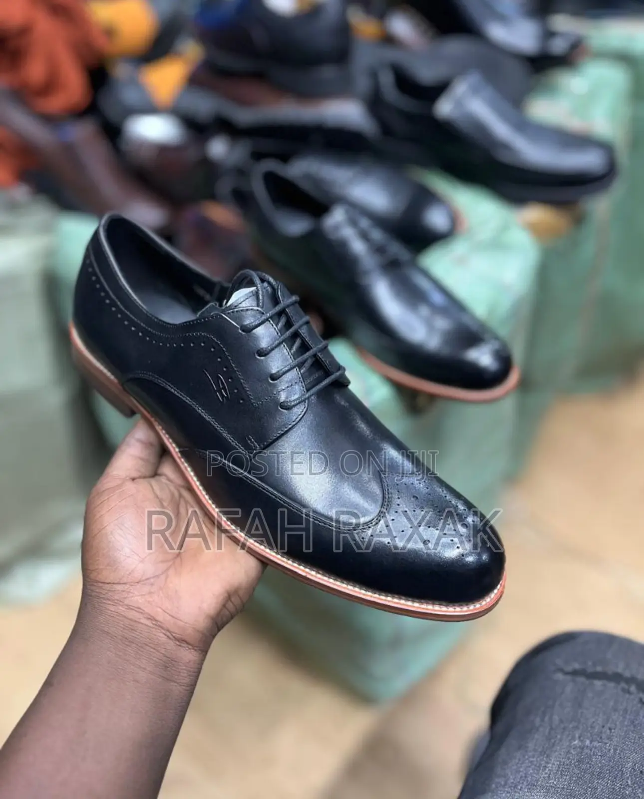 Men’S Classic Stefano Borella Black Lace Up Oxford Shoes