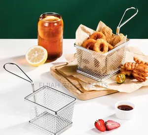 Mini Stainless Steel Fresh Fries Chips Serving Basket