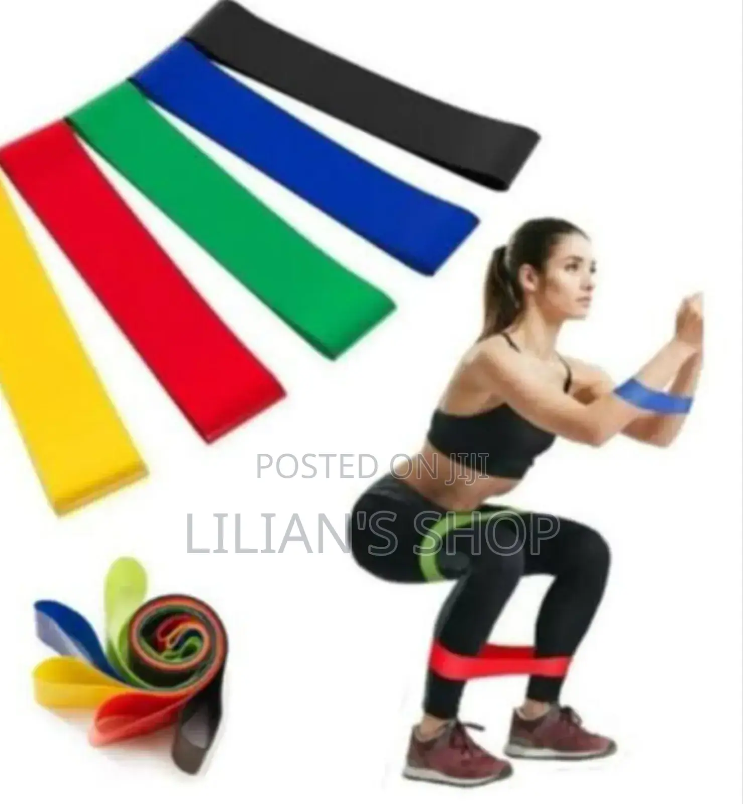 5 Pieces Multi Coloured Resistance Power Bands