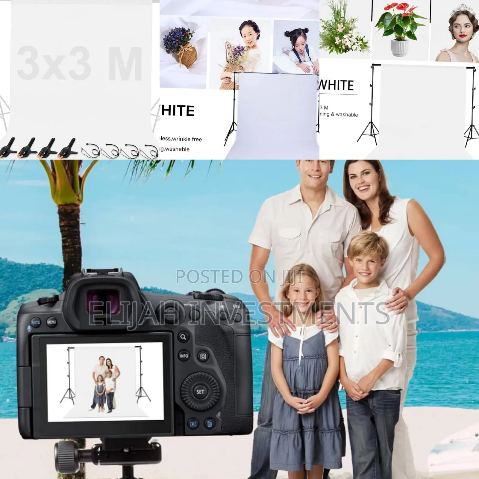 3m by 3m White Screen