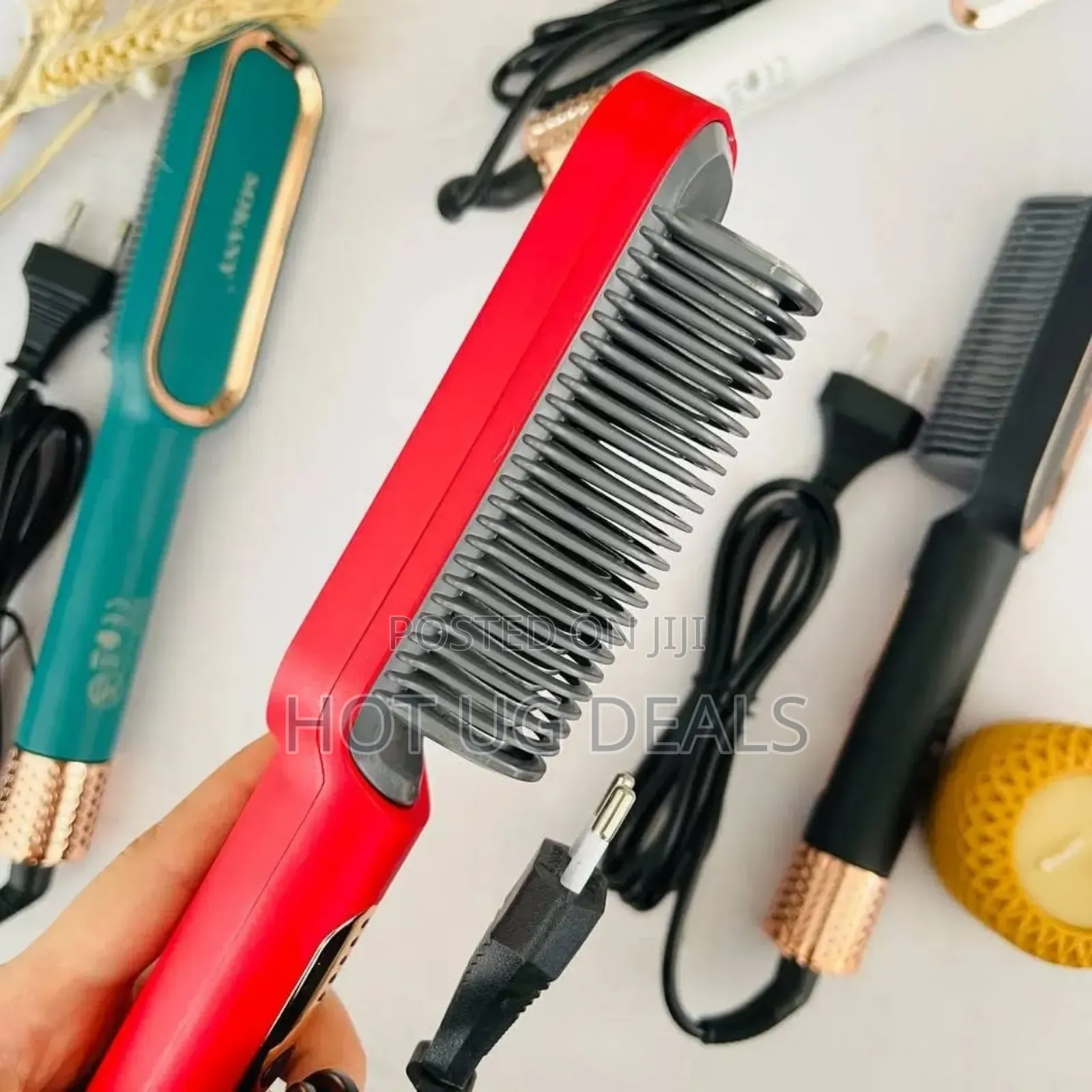 2 In 1 Hot-air Hair Styling Comb Straightener Hair Brush