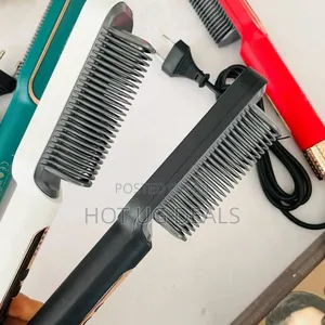 2 In 1 Hot-air Hair Styling Comb Straightener Hair Brush