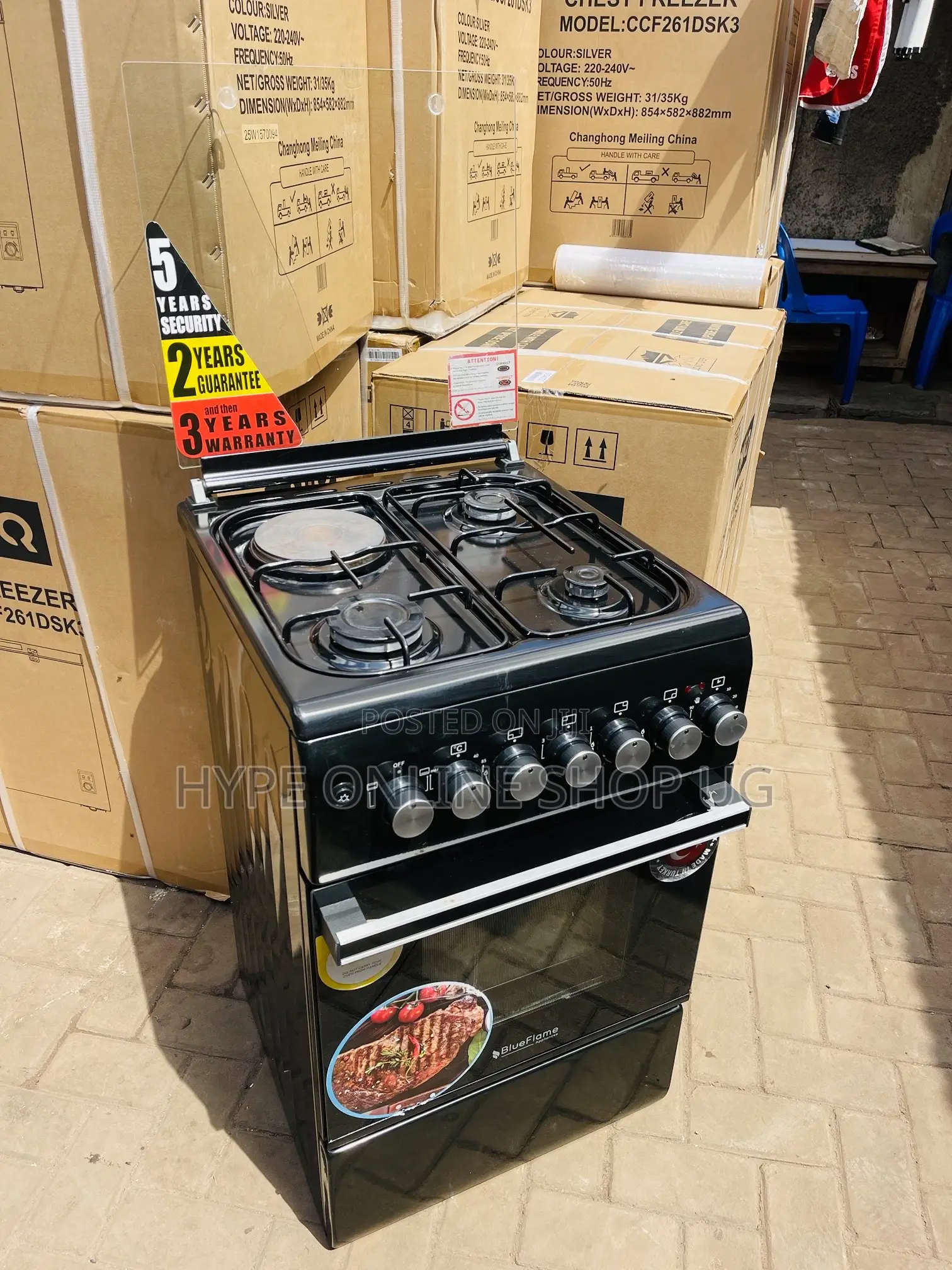Imported 1month Used Blueflame 3+1 Cooker