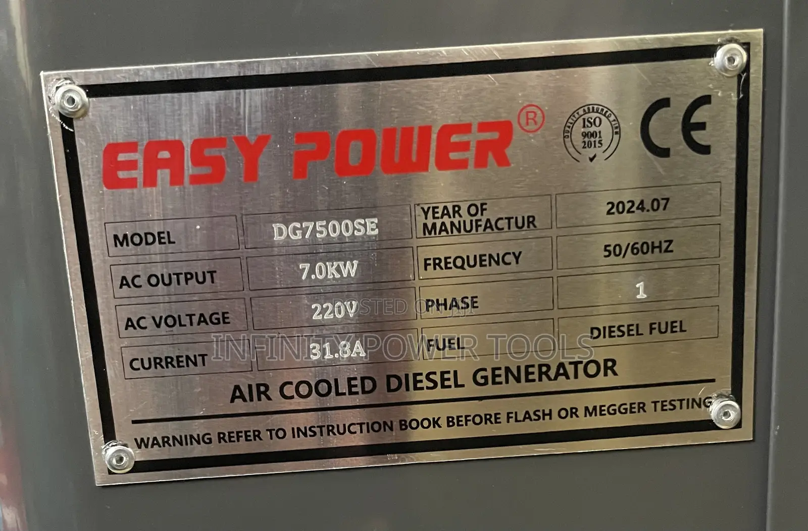 Low Noise Generator 7kva Easy Power