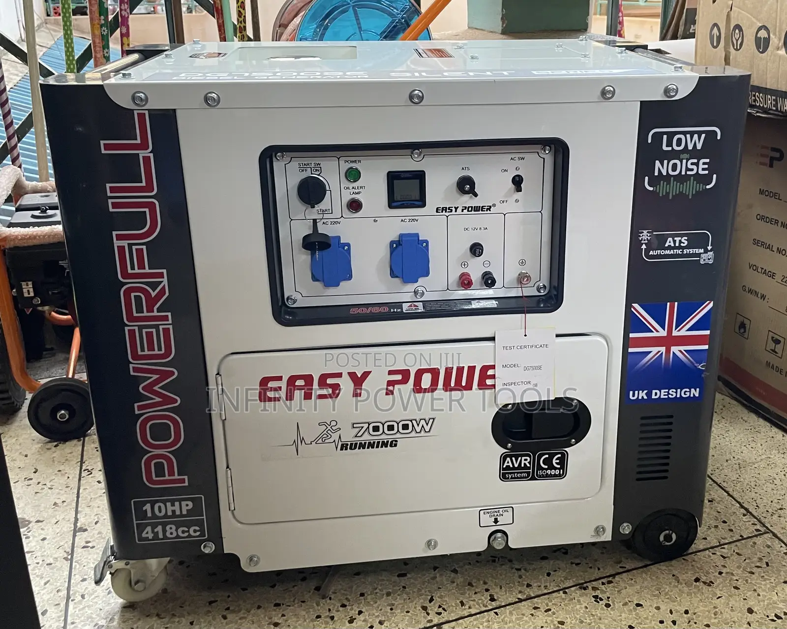 Low Noise Generator 7kva Easy Power