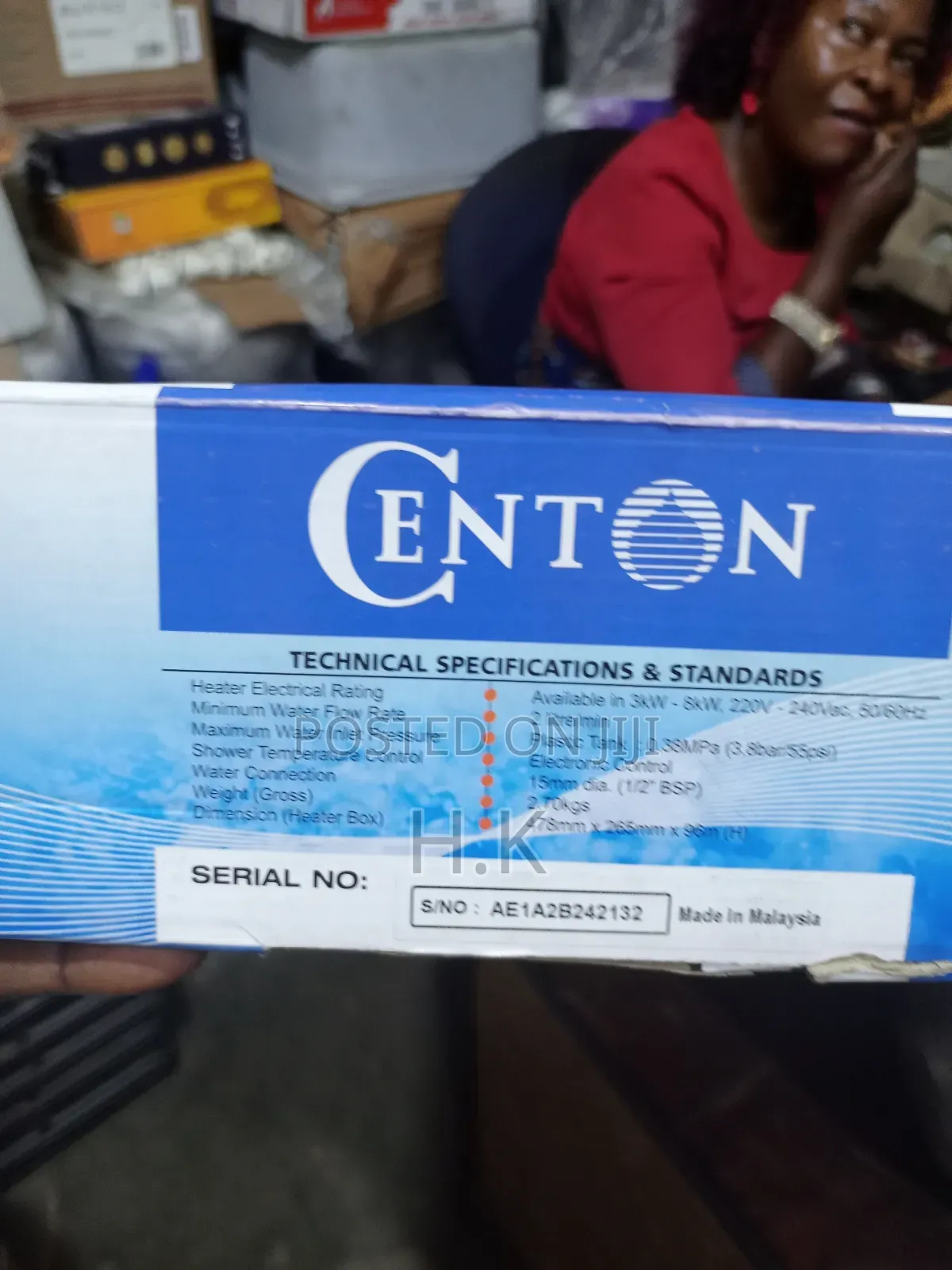 Centon Aqua Super Cwh-707e Instant Water Heater