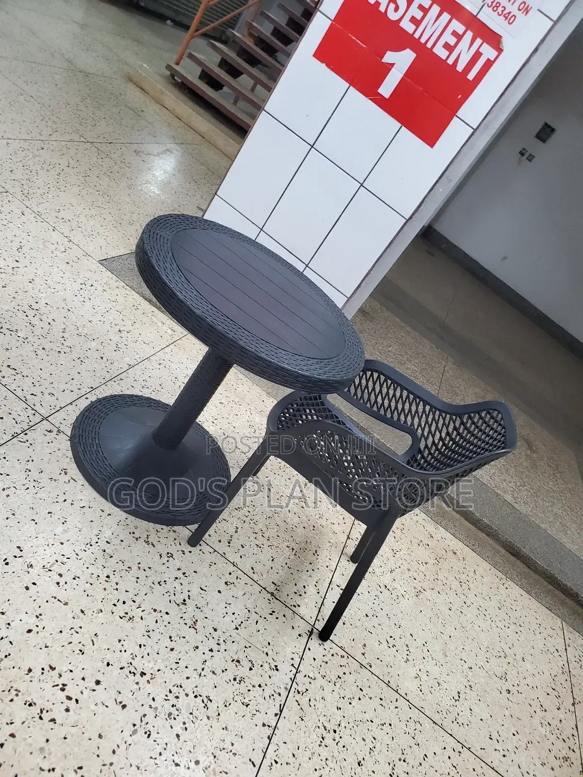 Reading Table Plastic and Plastic Chair
