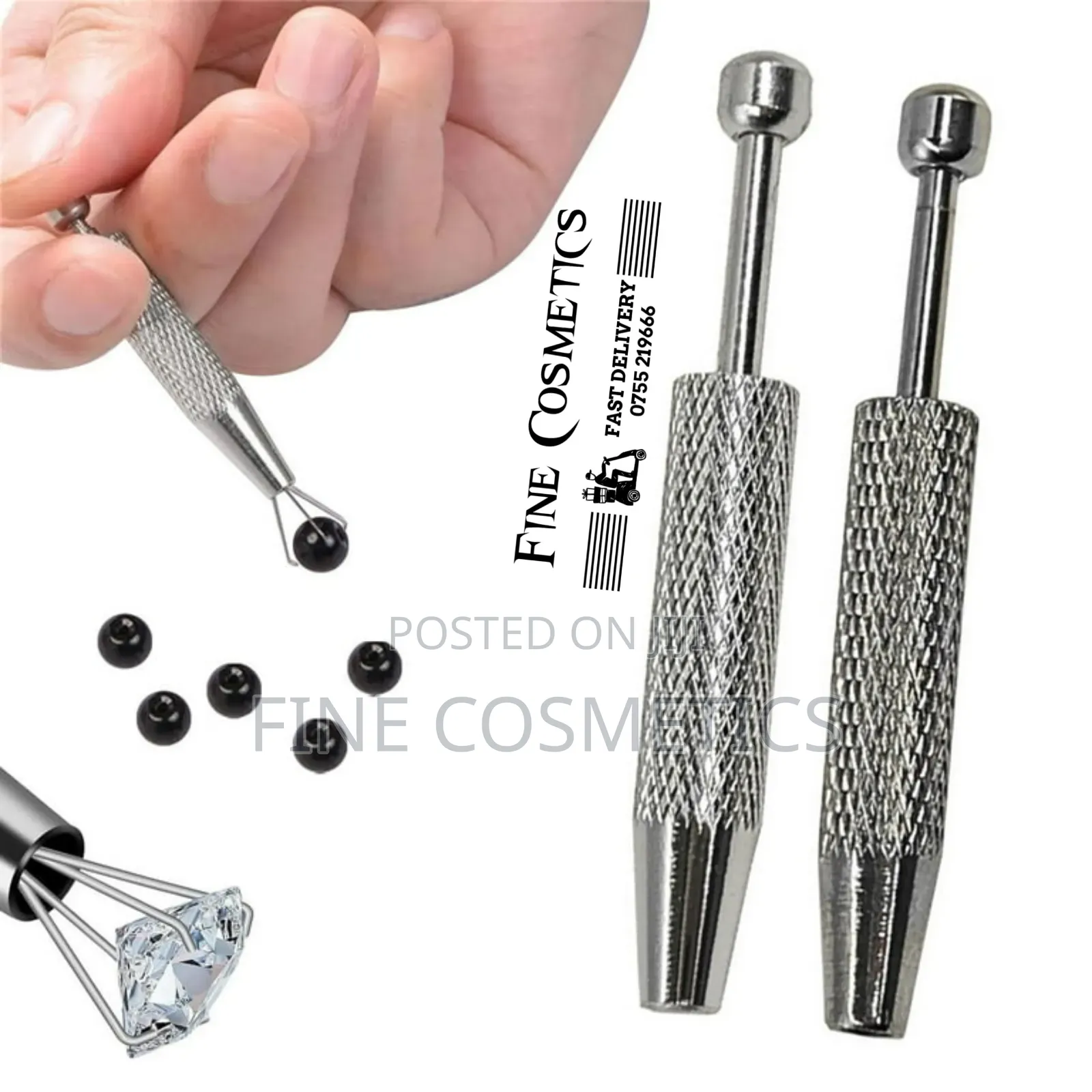 3pieces Body Piercing Tools Clamp Forcep Ball Grabber Pickup