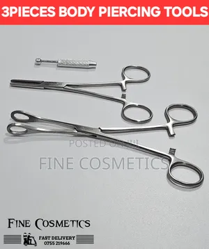 3pieces Body Piercing Tools Clamp Forcep Ball Grabber Pickup