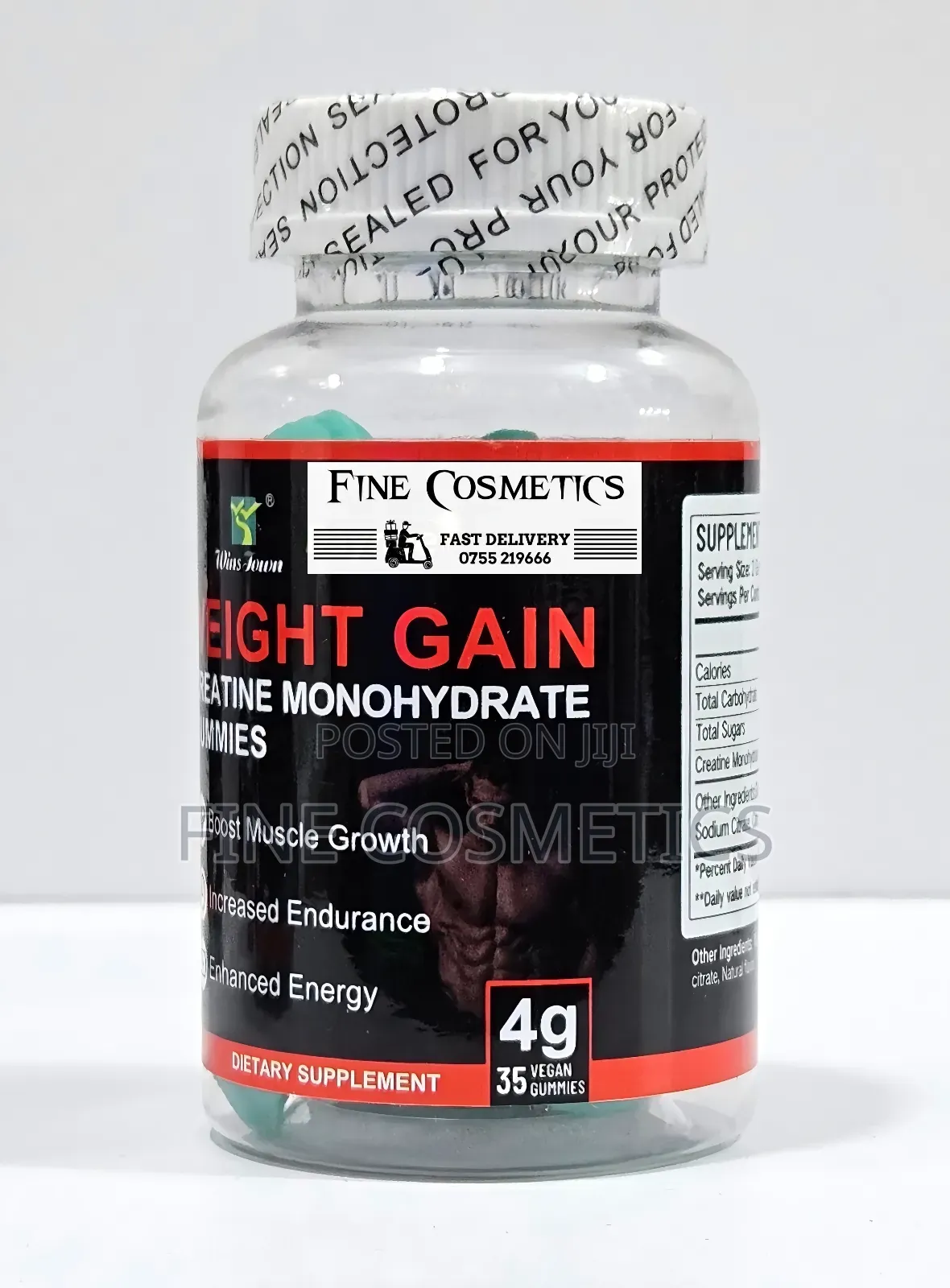 Weight Gain Gummies | Unisex Creatine Muscle Mass Building.