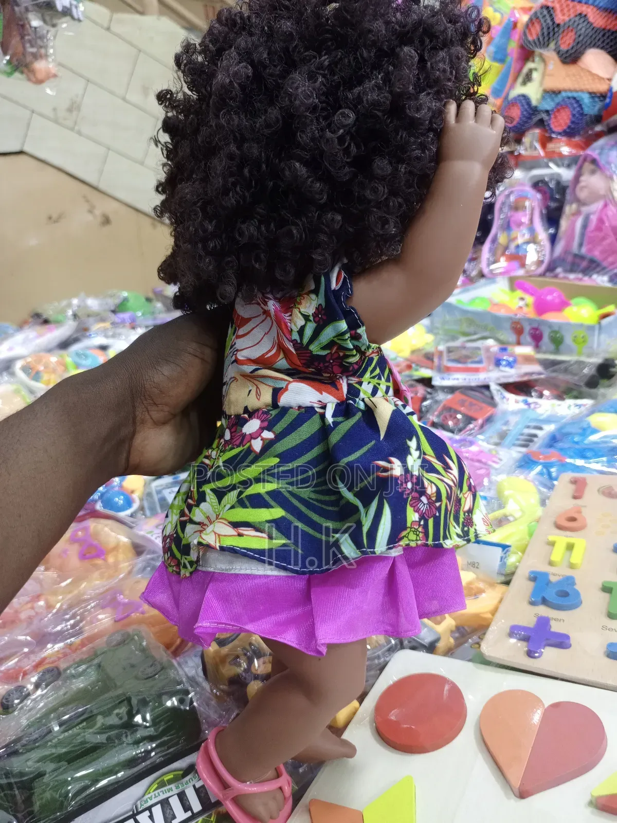 20cm Reborn Baby Doll With Curly Hair