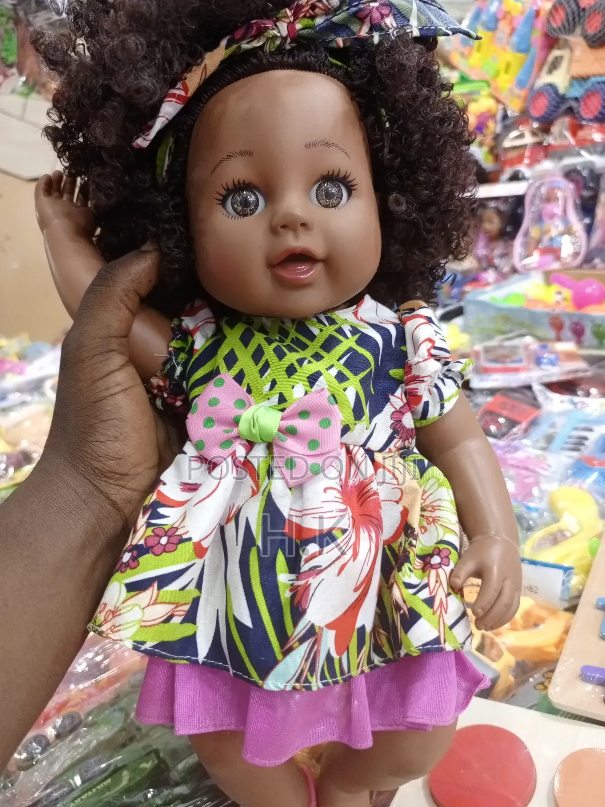 20cm Reborn Baby Doll With Curly Hair