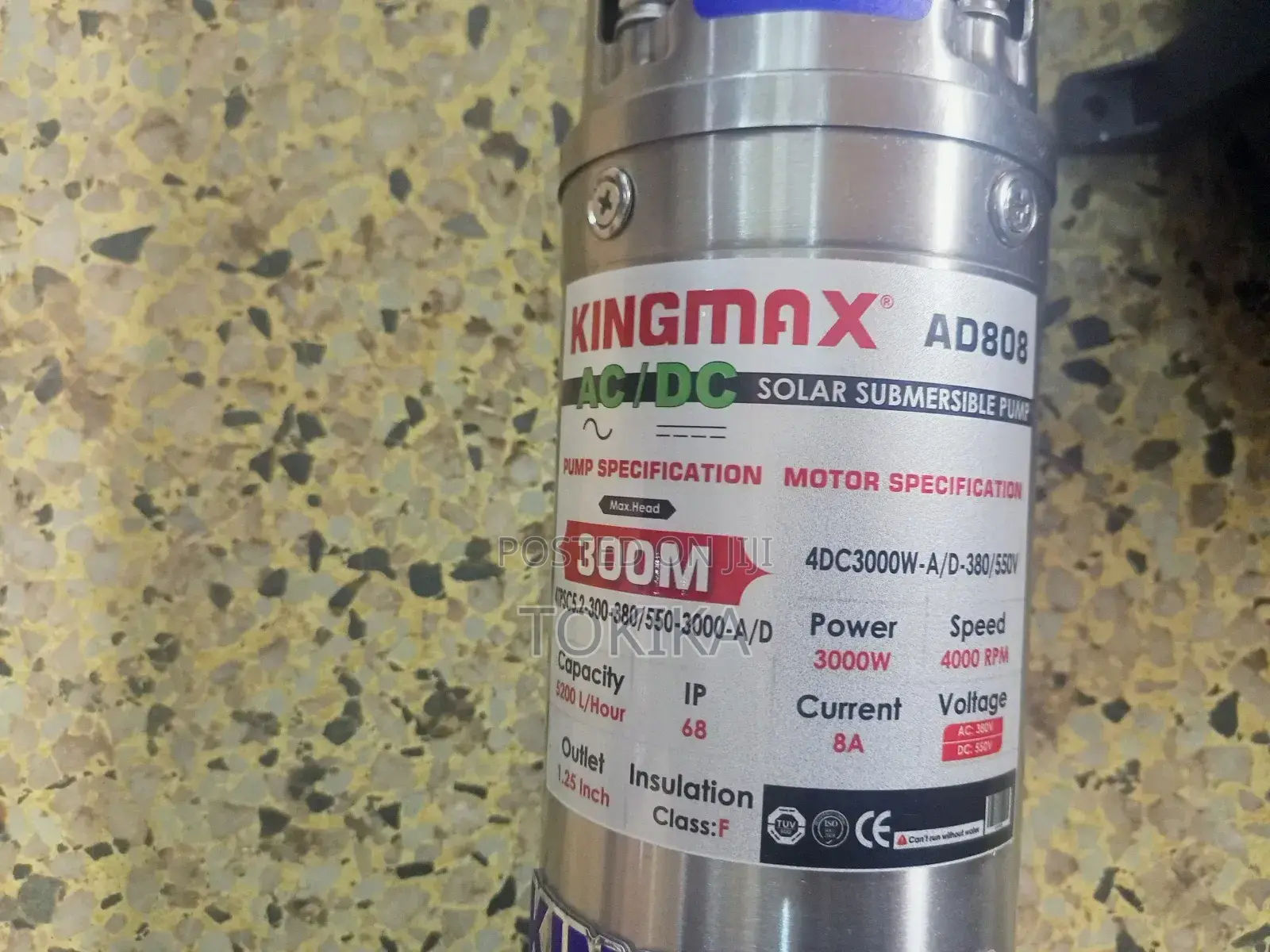 Ac/ Dc Hybrid Submersible Water Pump 300 Meters (960 Feet)