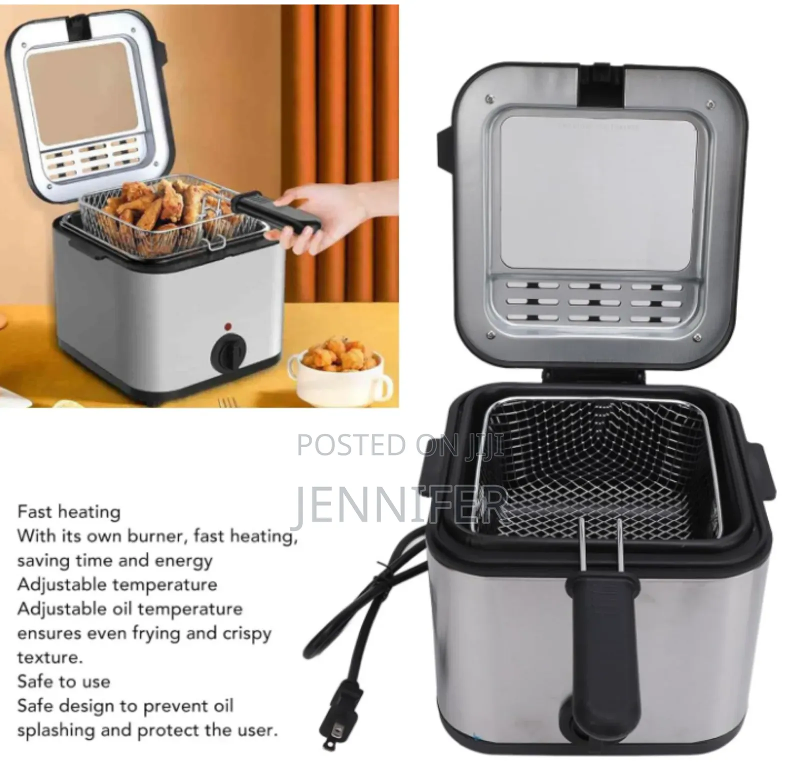 Jubake 3 Litres Electric Deep Fryer