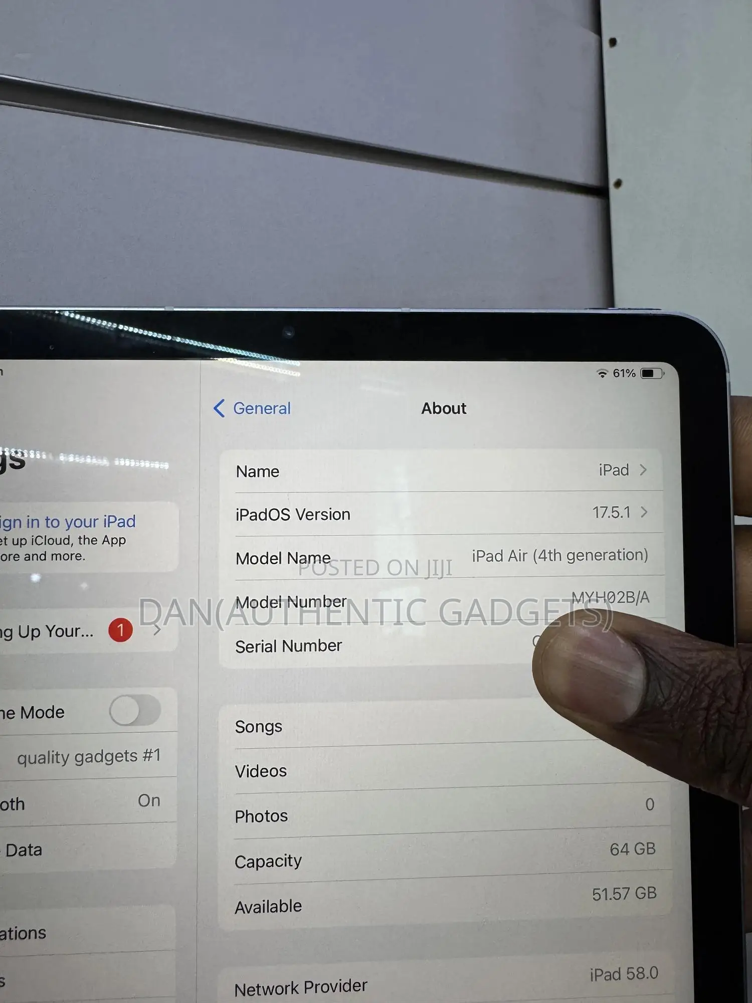 New Apple iPad Air (2020) 64 GB Blue