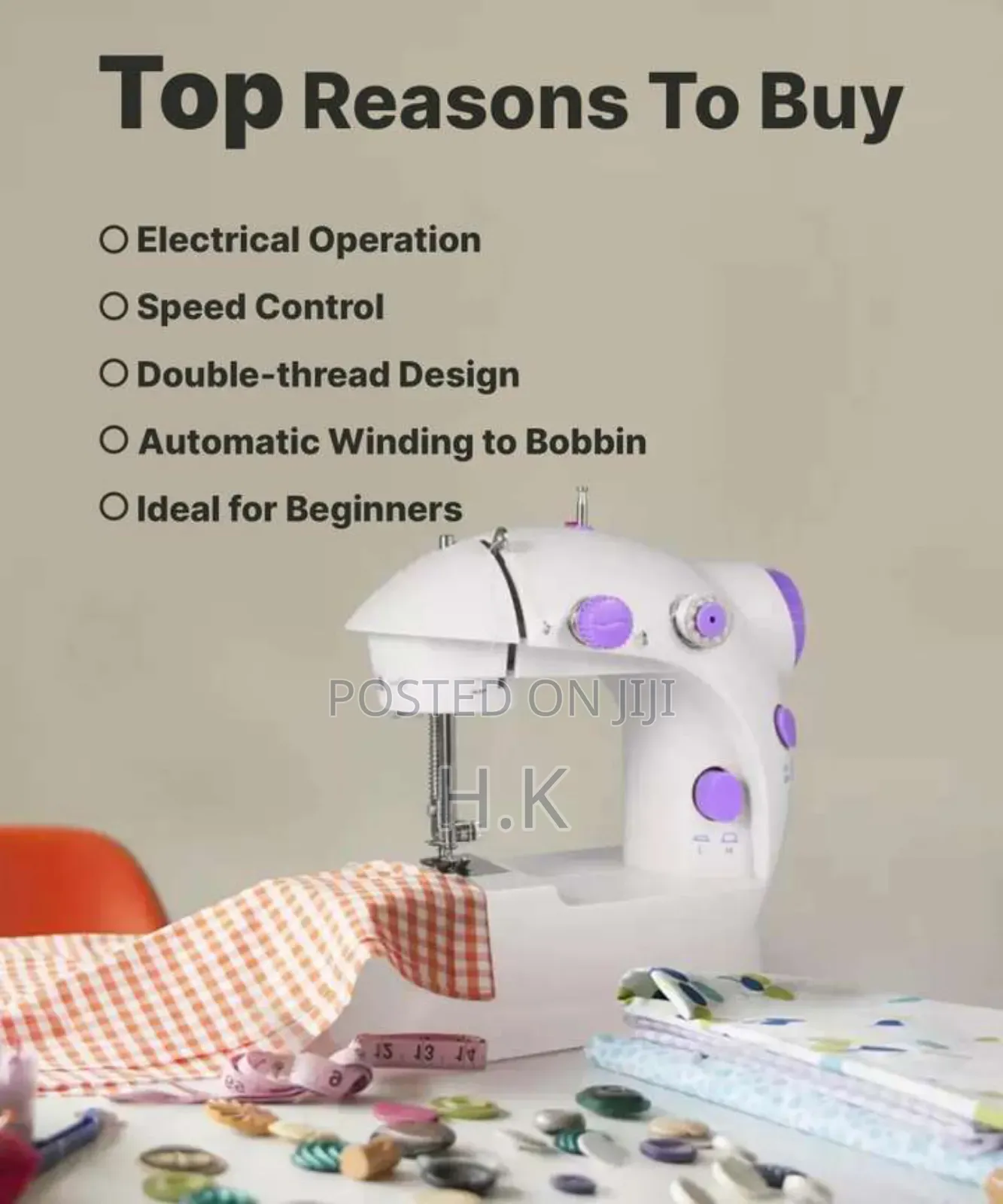 Mini Sewing Machine, Model Sm-202a