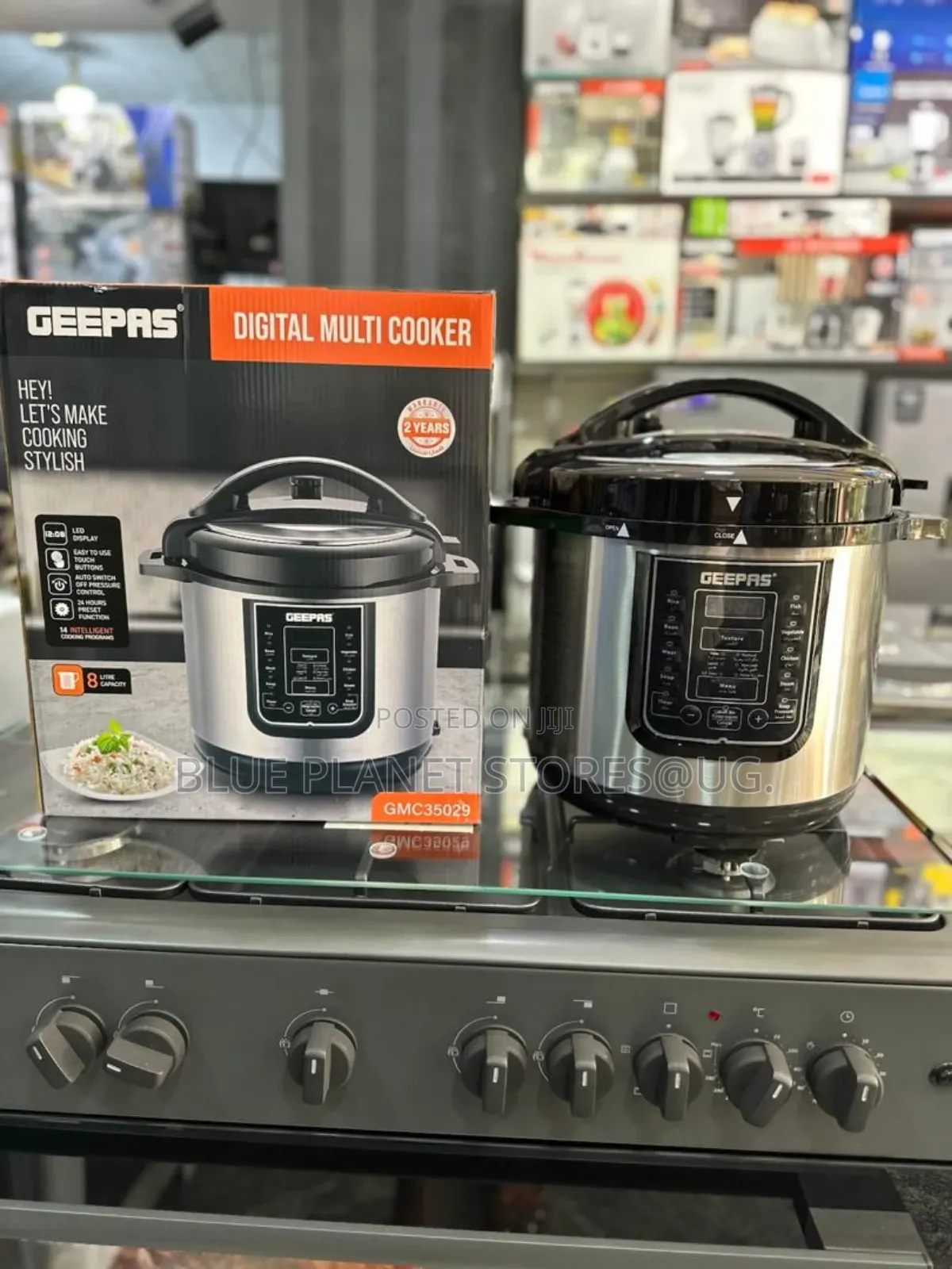 Geepas 8.0litre Digital Pressure Cooker \\ 1200w \\ Gmc35029