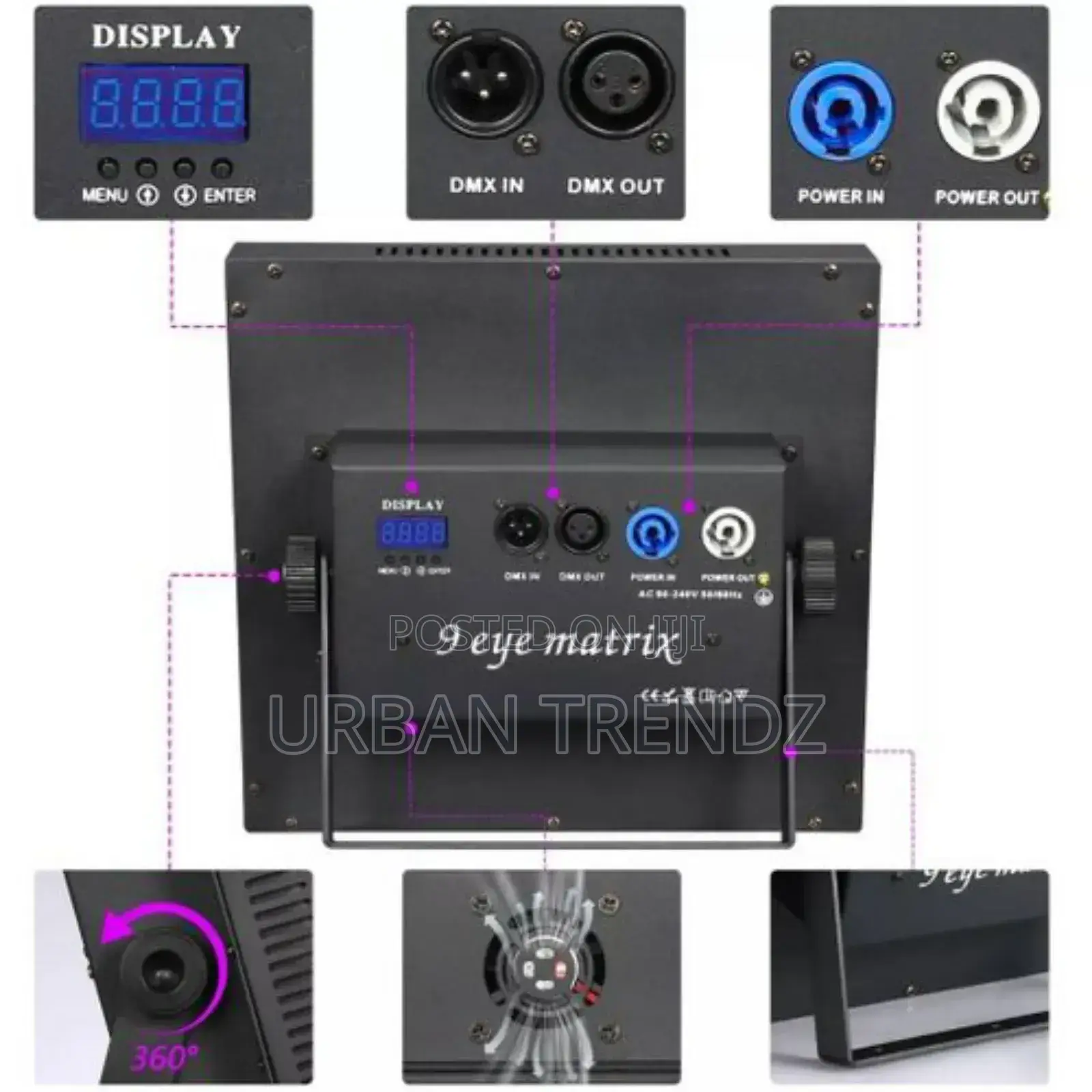 9-Eyeled Matrix Wall Washer Light for Dj Stage Concert Party