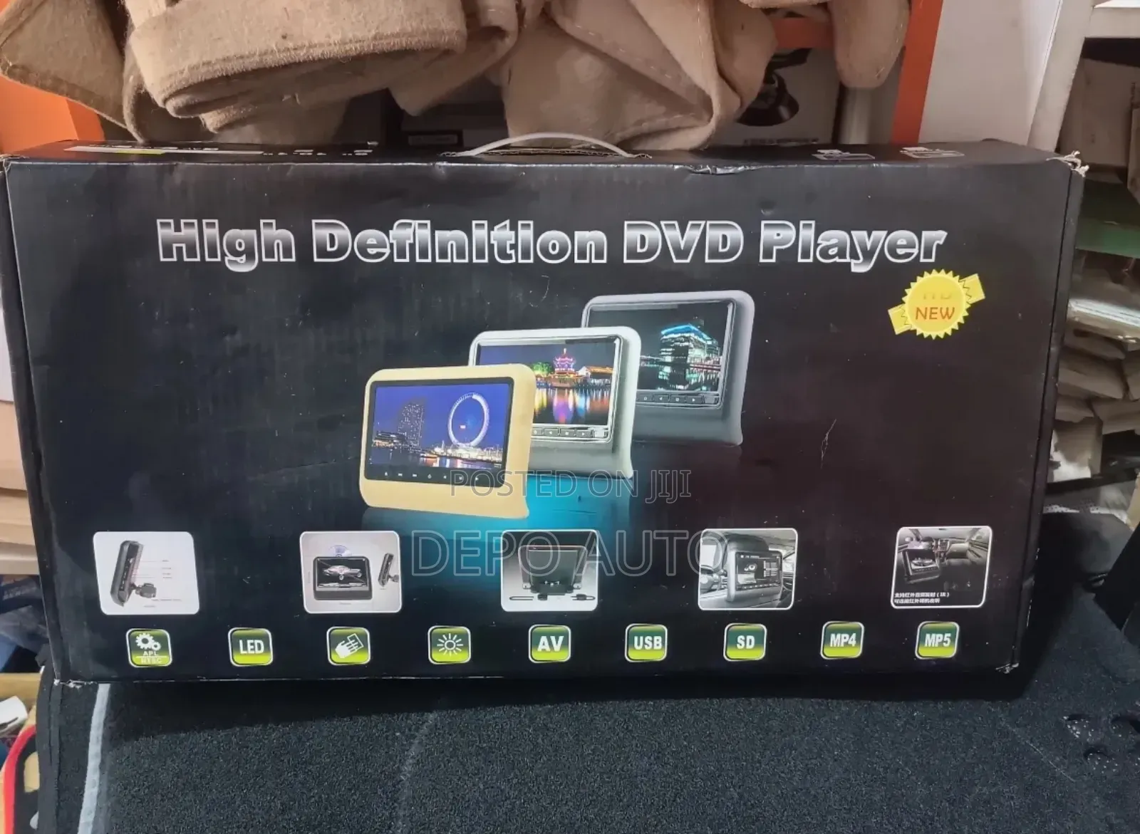 Universal Car Headrests DVD Player