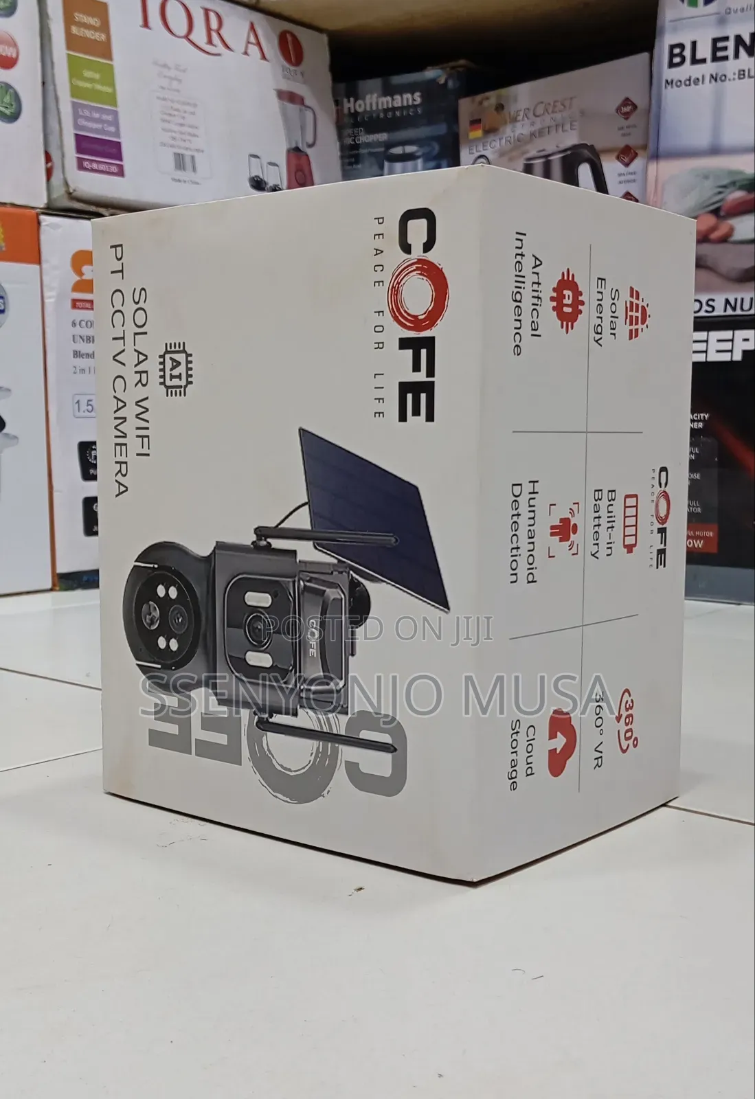 Cofe 4mp Solar Wifi Pt CCTV Camera - Cf-W-Ptsl07-Dl