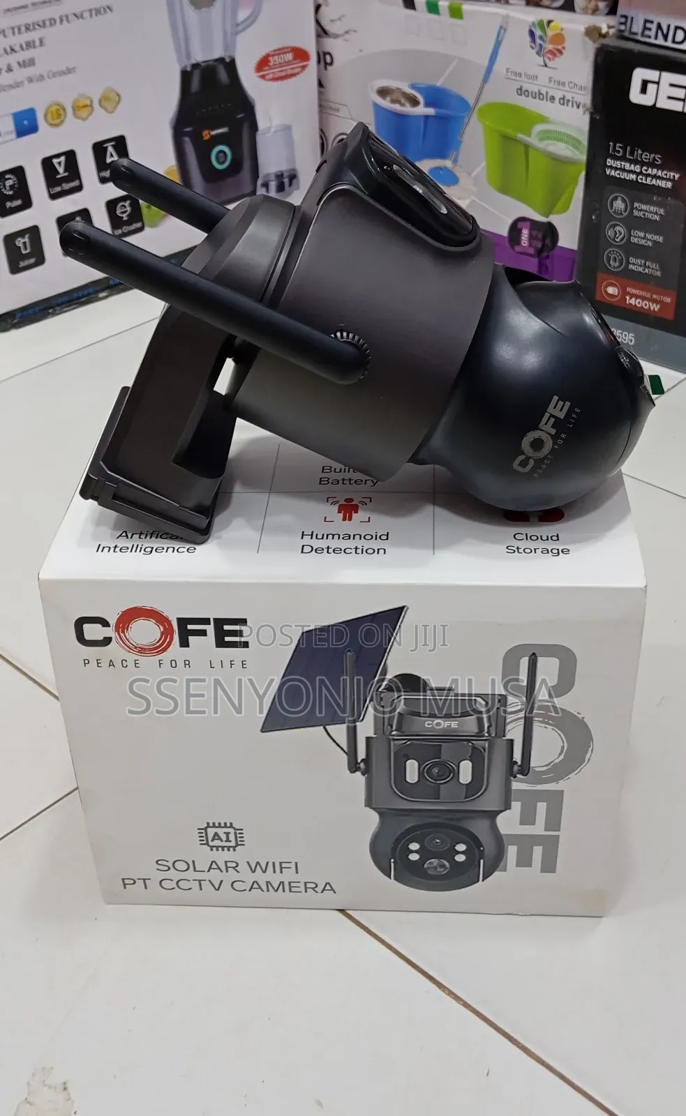 Cofe 4mp Solar Wifi Pt CCTV Camera - Cf-W-Ptsl07-Dl