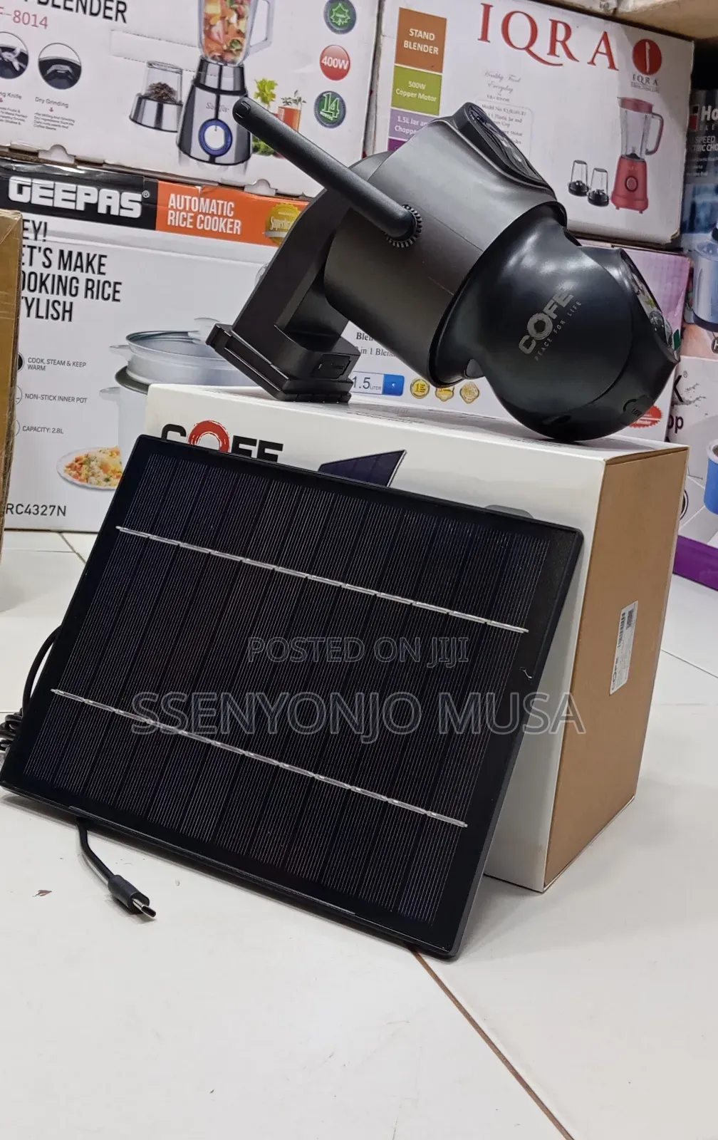 Cofe 4mp Solar Wifi Pt CCTV Camera - Cf-W-Ptsl07-Dl