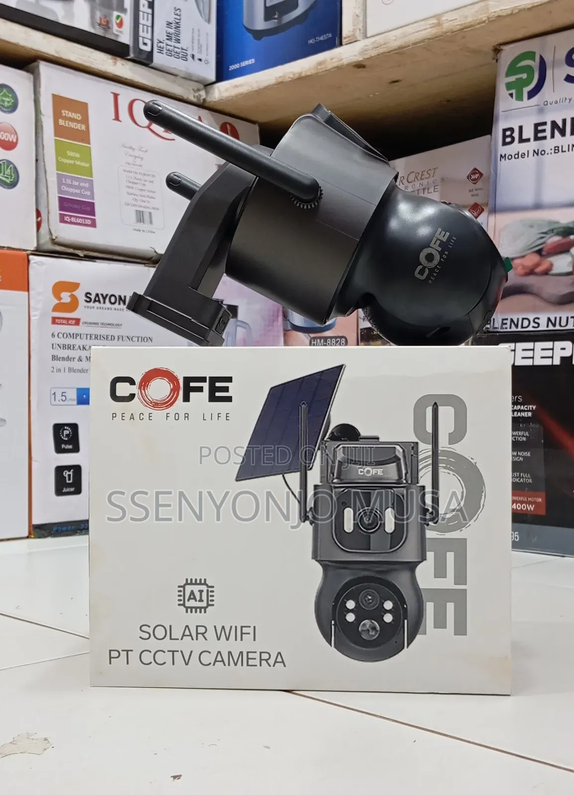 Cofe 4mp Solar Wifi Pt CCTV Camera - Cf-W-Ptsl07-Dl