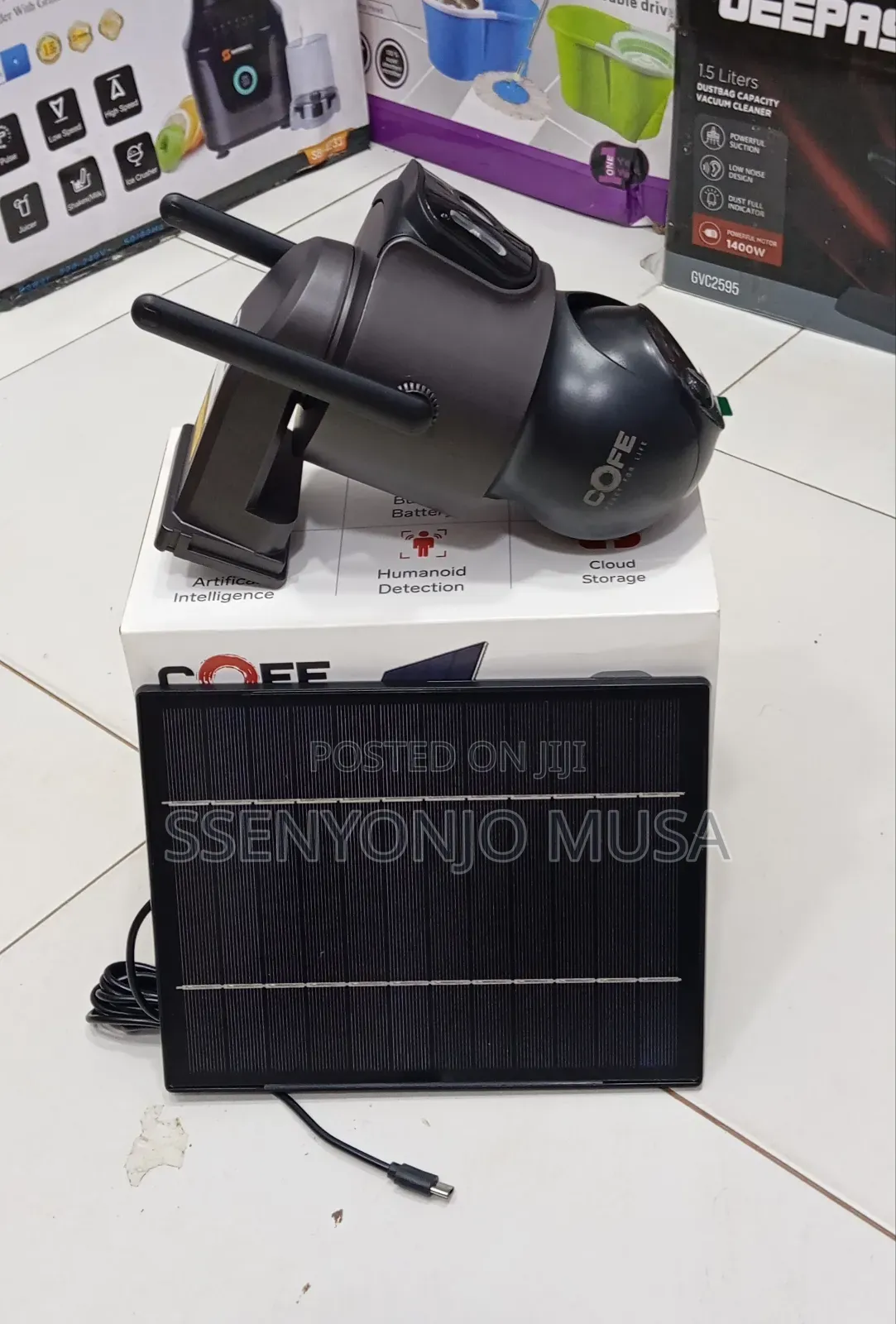 Cofe 4mp Solar Wifi Pt CCTV Camera - Cf-W-Ptsl07-Dl