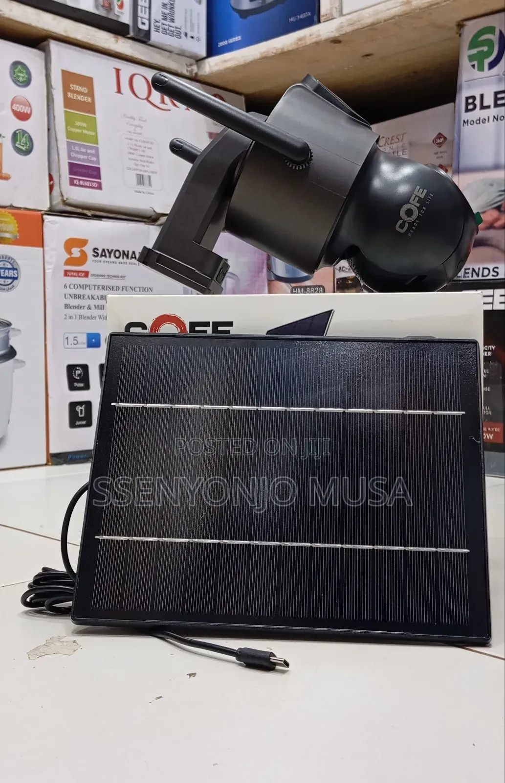 Cofe 4mp Solar Wifi Pt CCTV Camera - Cf-W-Ptsl07-Dl
