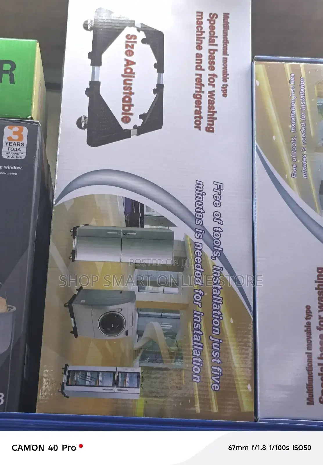 Adjustable Base Stands for Washing Machine and Refrigerators