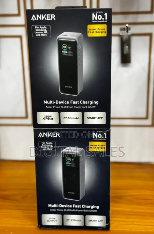 Anker Prime Power Bank, 27,650mah 3-Port 250w Power Bank for sale - Digital  Sales  Price: USh 700,000 on Jiji.ug [Central Division]