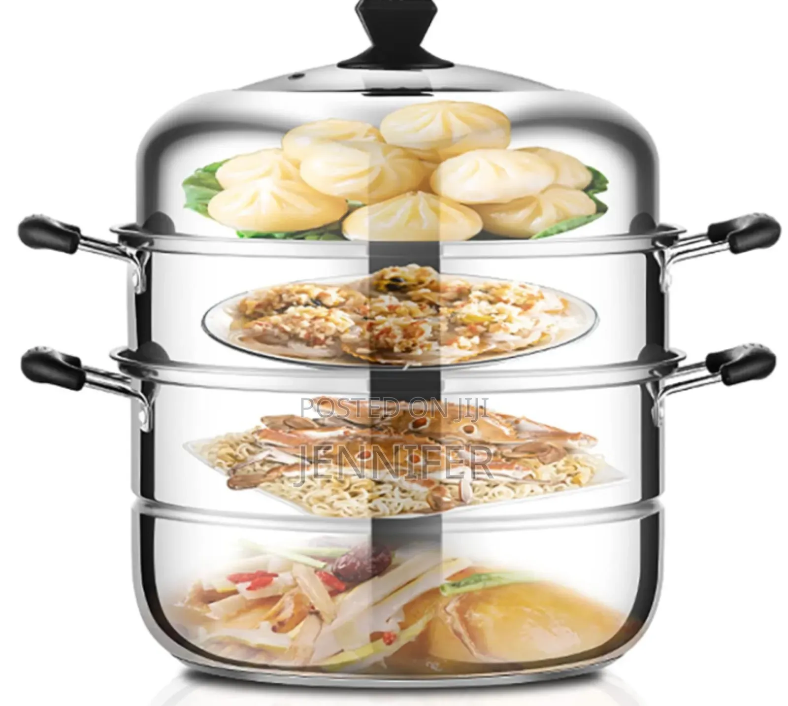 3 Layered Stainless Steel Household Steamer