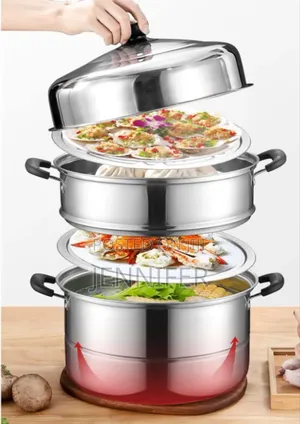 3 Layered Stainless Steel Household Steamer