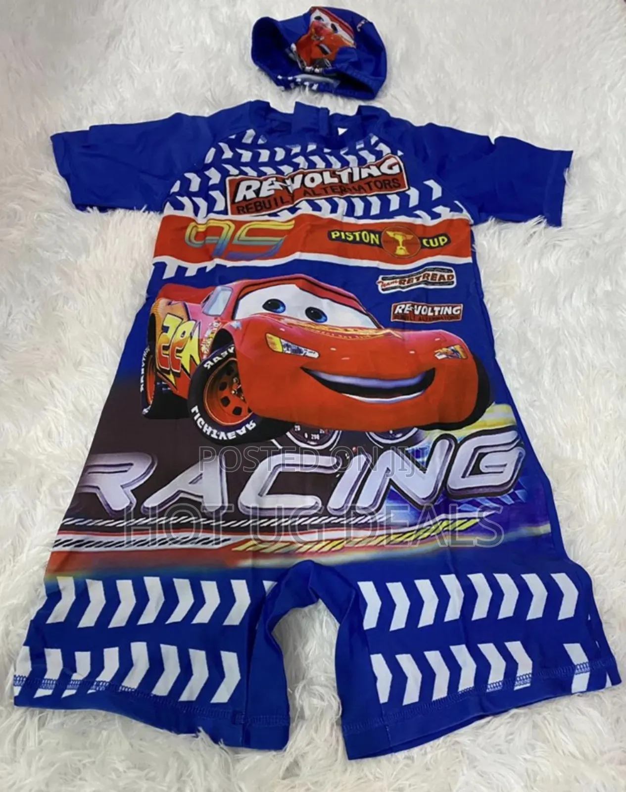 Kid's Swimming Costume Wear With Cap (3 - 16 Years)