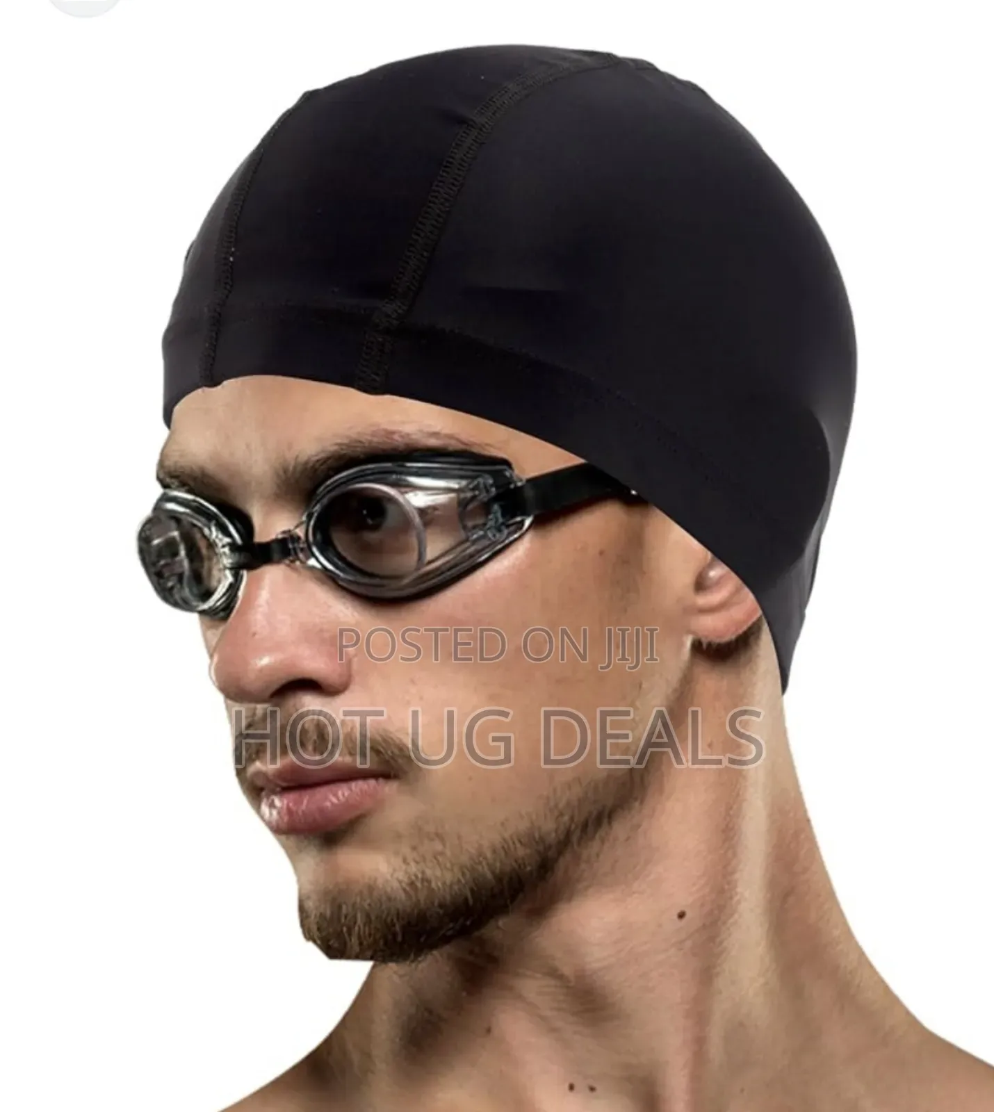 Pack Of Adult  Swimming Cap And Anti-fog Uvswimming Goggles
