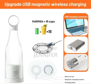 Portable Rechargeable Blender White or Pink