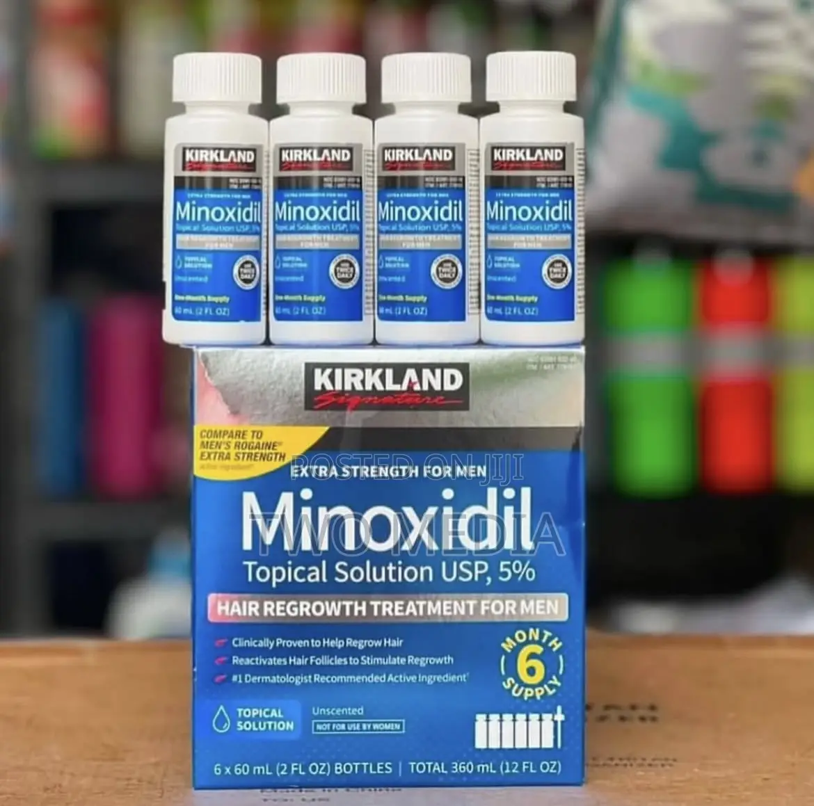 Minoxidil %5 Kirkland Original + Free Dropper