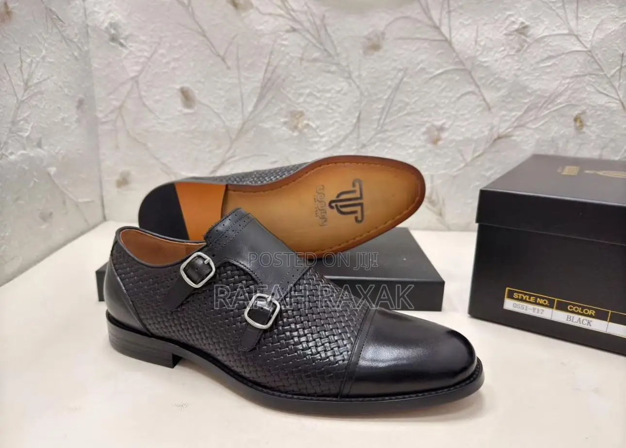 Men’S Super Classic Taads Double Monk Strap Oxford Shoes
