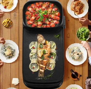 2 in 1 Multifunction Electric BBQ Grill and Hotpot