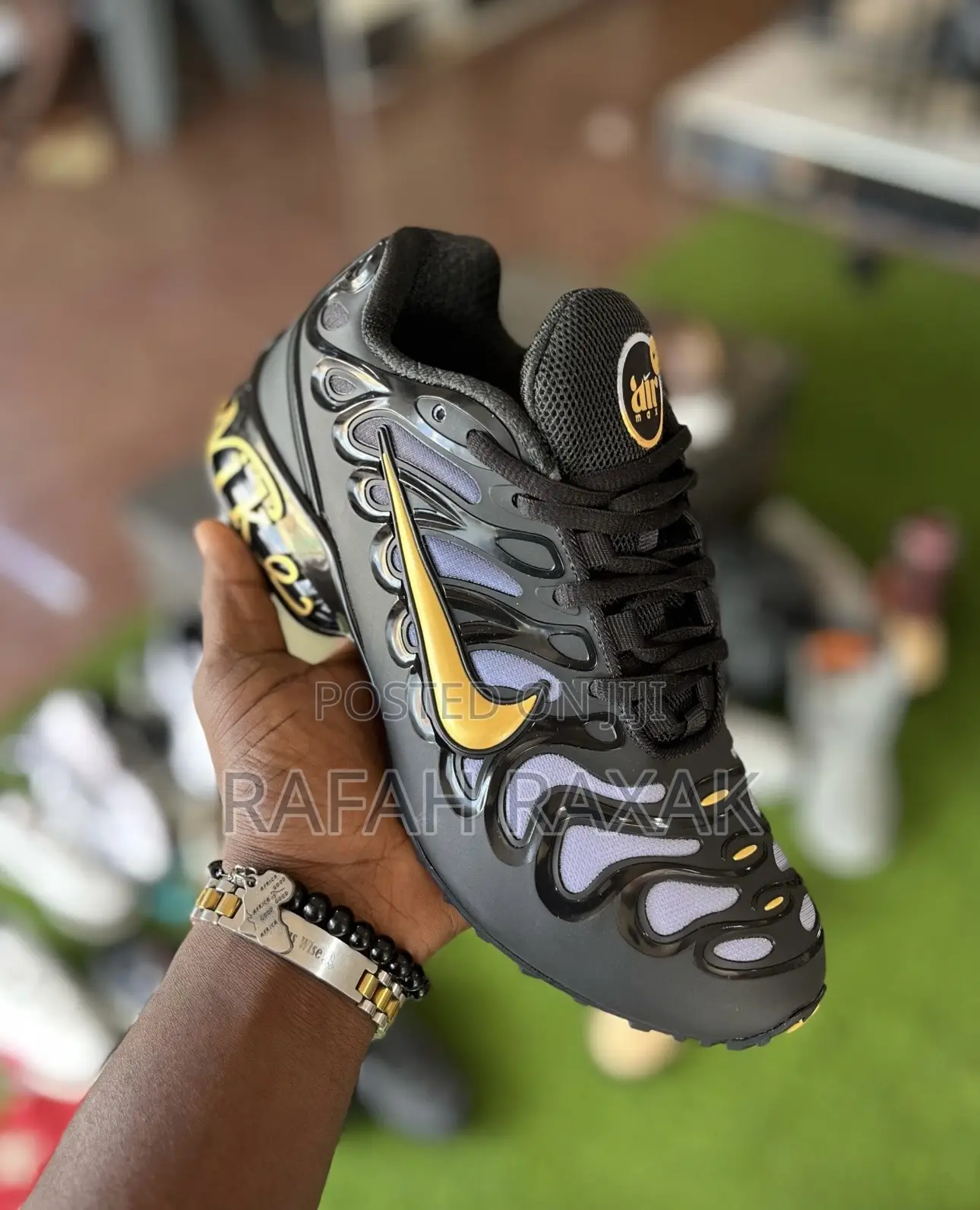 Original Black/Yellow Nike Air Max Plus Drift Sneakers
